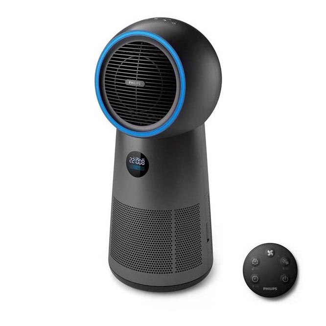 Philips AMF220/15 - Purificateur d'air, ventilateur et réchauffeur d'air 3en1 SERIES 2000 230V + télécommande