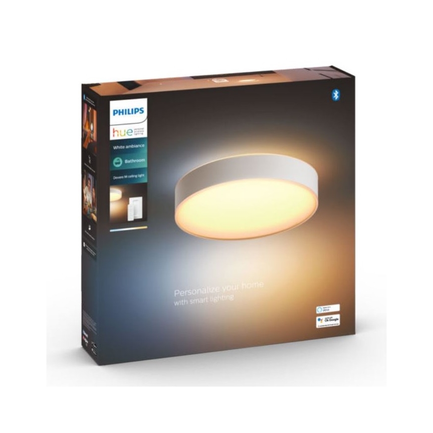 Philips - Ampoule à intensité variable Hue DEVERE LED/19,2W/230V IP44 d. 381 mm 2200-6500K + télécommande