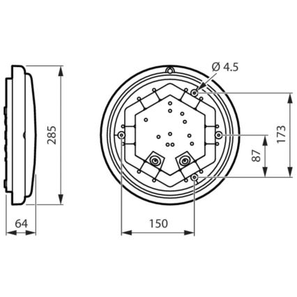 Philips - Applique murale de salle de bain LEDINAIRE LED/11W/230V 4000K IP65