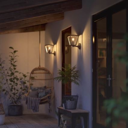 Philips - Applique murale d'extérieur Hue INARA 1xE27/7W/230V Wi-Fi IP44