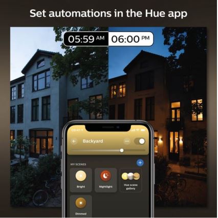 Philips - Applique murale d'extérieur Hue INARA 1xE27/7W/230V Wi-Fi IP44