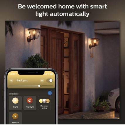 Philips - Applique murale d'extérieur Hue INARA 1xE27/7W/230V Wi-Fi IP44