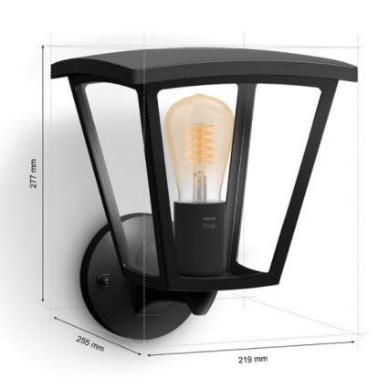 Philips - Applique murale d'extérieur Hue INARA 1xE27/7W/230V Wi-Fi IP44