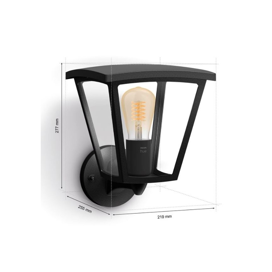 Philips - Applique murale d'extérieur Hue INARA 1xE27/7W/230V Wi-Fi IP44