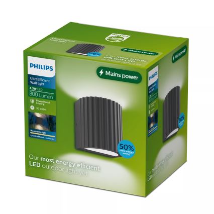 Philips - Applique murale d'extérieur LED ZYRA LED/4,3W/230V 2700K IP44