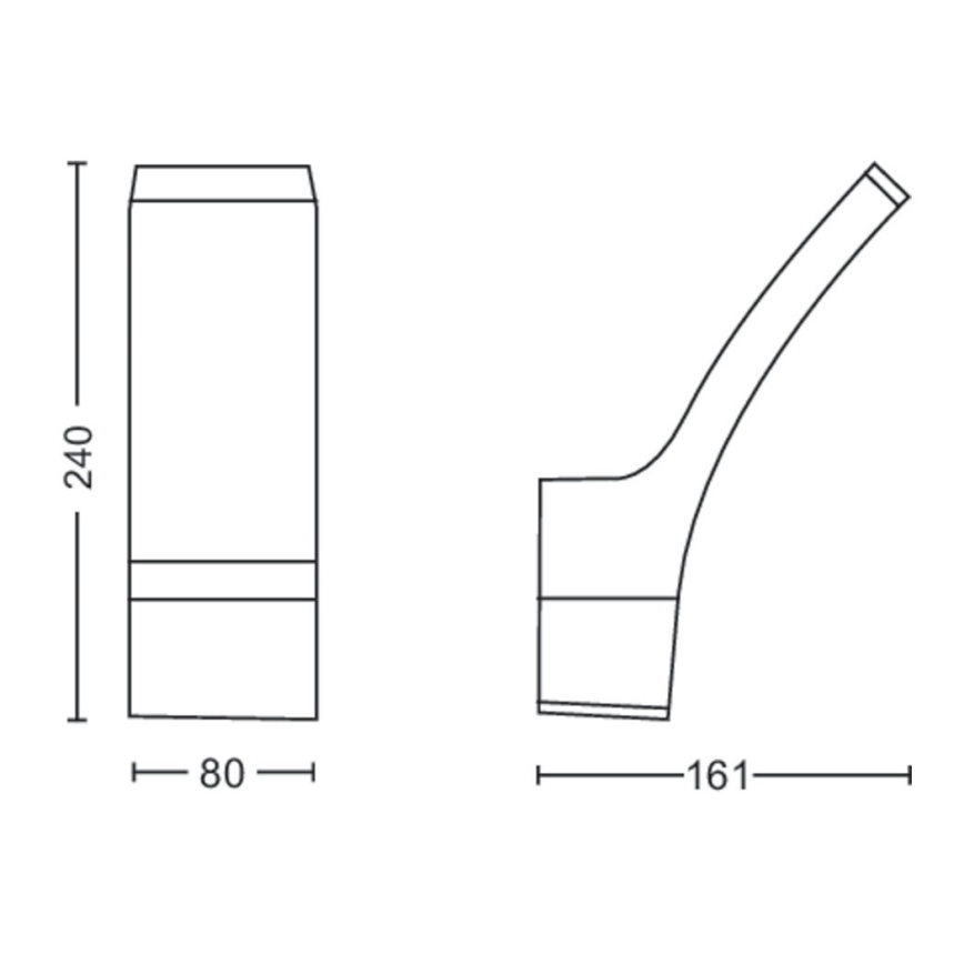 Philips - Applique murale d'extérieur LED/12W/230V 2700K IP44