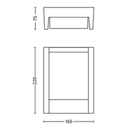 Philips - Applique murale extérieure ARBOUR LED/3,8W/230V 2700K IP44