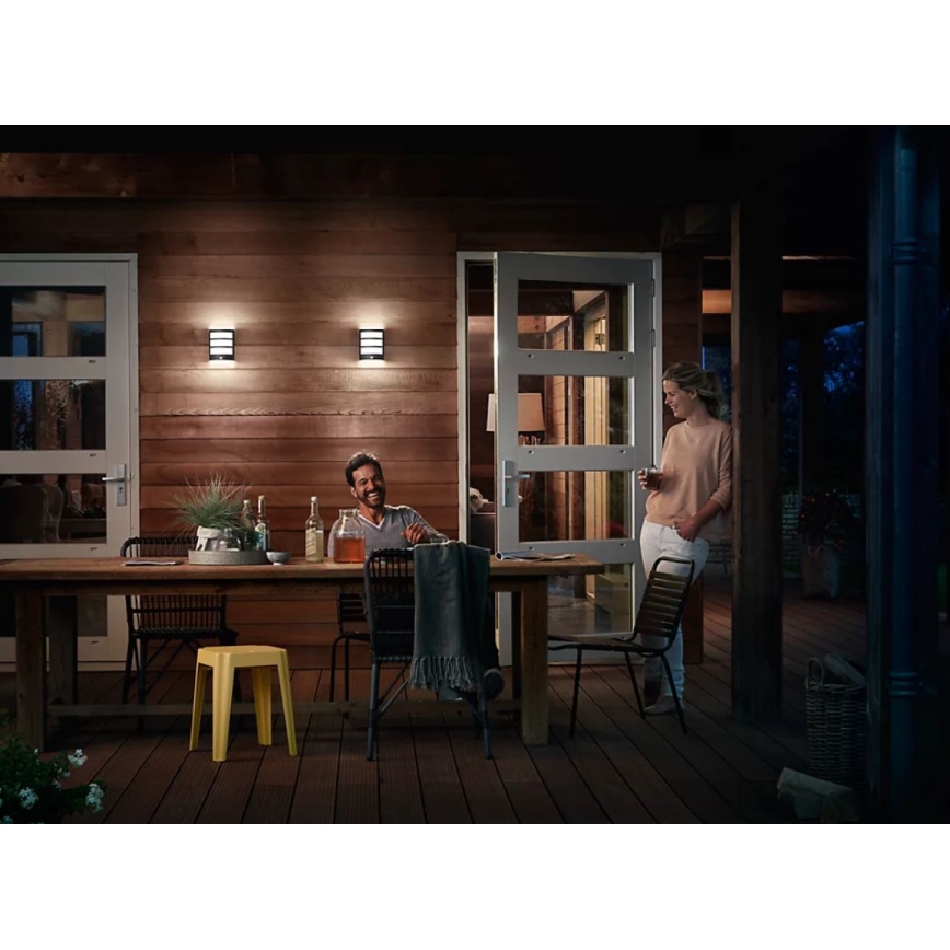 Philips - Applique murale extérieure avec détecteur PYTHON LED/3,8W/230V IP44