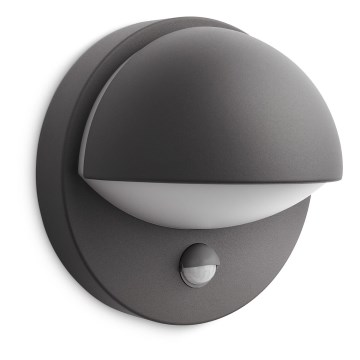 Philips - Applique murale extérieure avec un détecteur JUNE 1xE27/12W/230V IP44