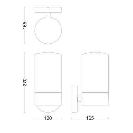 Philips - Applique murale extérieure FLAREON 1xE27/25W/230V IP44