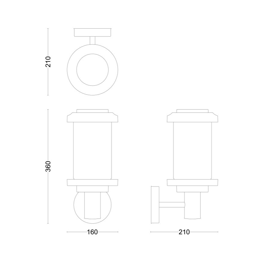 Philips - Applique murale extérieure LISTRA 1xE27/25W/230V IP44