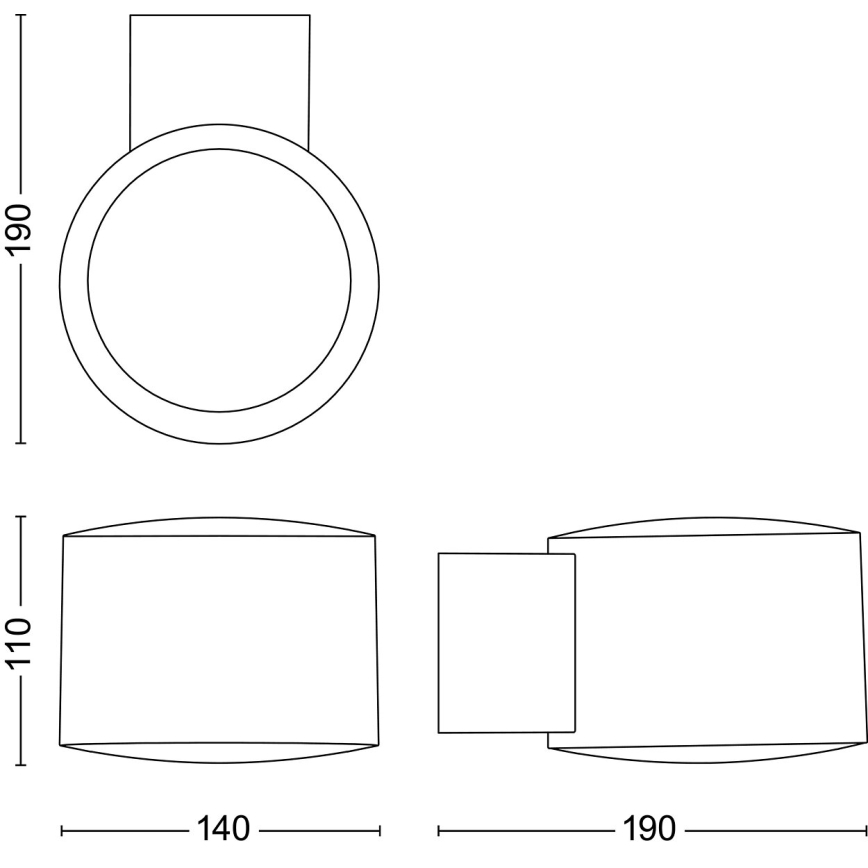 Philips - Applique murale extérieure OTIS LED/4,3W/230V 2700K IP44
