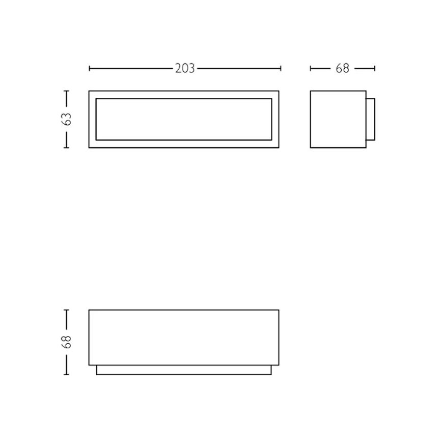 Philips - Applique murale extérieure STRATOSPHERE LED/3,8W/230V 2700K IP44