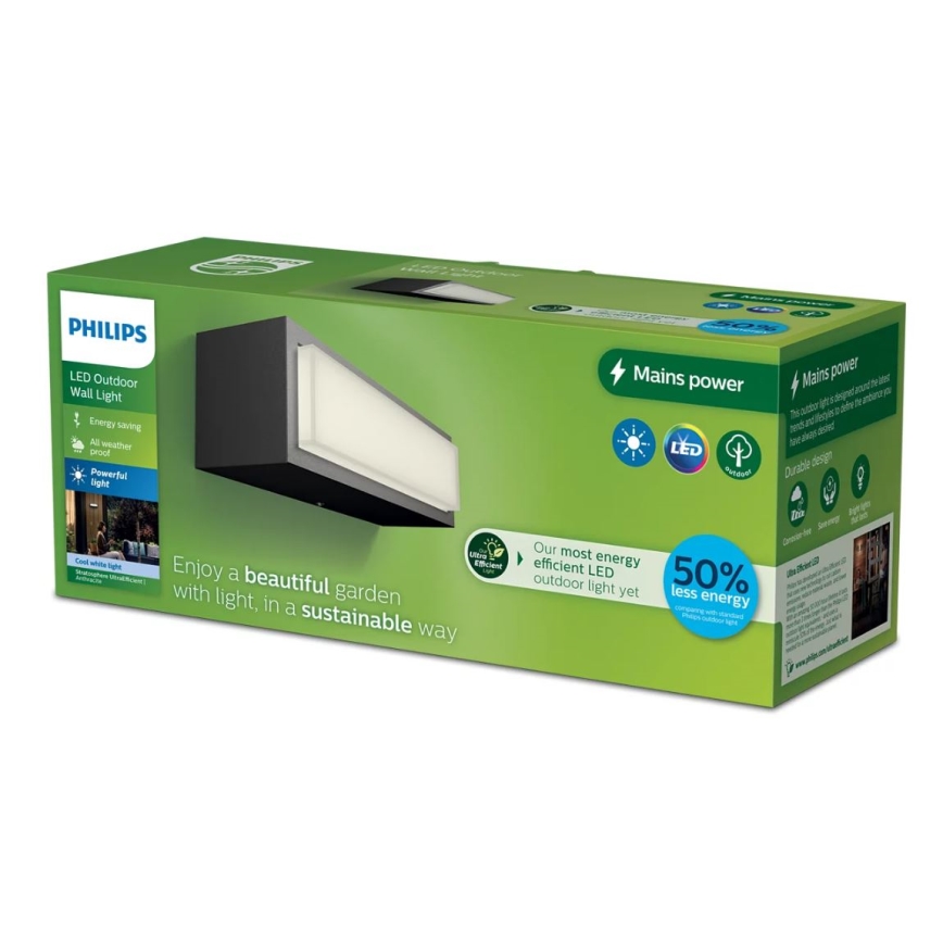 Philips - Applique murale extérieure STRATOSPHERE LED/3,8W/230V 4000K IP44