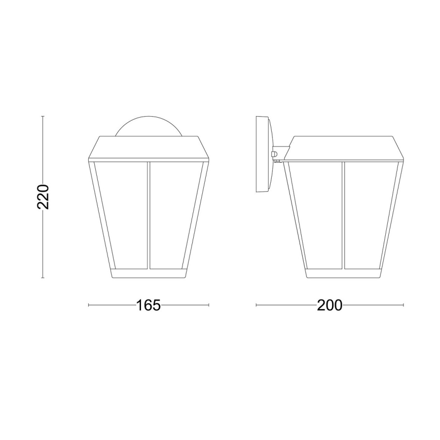 Philips - Applique murale extérieure SUNERA 1xE27/25W/230V IP44