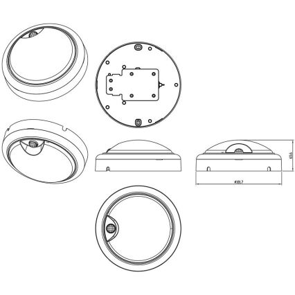 Philips - Applique murale LED avec détecteur PROJECTLINE LED/15W/230V IP54