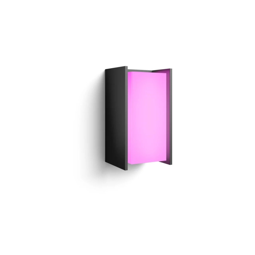 Philips - Applique murale LED d'extérieur à intensité variable Hue TURACO White And Color Ambiance 1xE27/8,1W/230V 1000-20000K