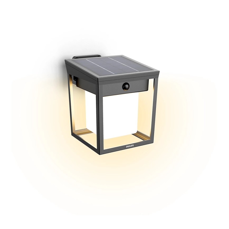 Philips - Applique murale solaire avec détecteur BLAISE LED/1,5W/3,7V 3000K IP44