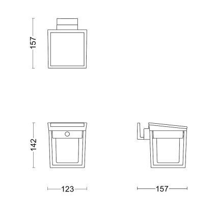 Philips - Applique murale solaire avec détecteur BLAISE LED/1,5W/3,7V 3000K IP44