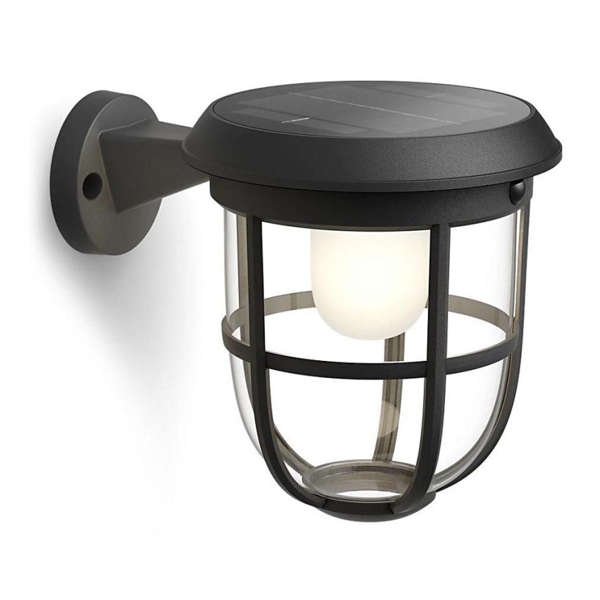 Philips - Applique murale solaire avec détecteur de mouvement et de crépuscule RADII LED/1,3W/3,7V 2000 mAh 3000K IP44