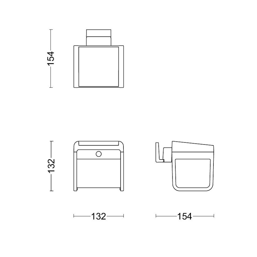 Philips - Applique murale solaire avec détecteur EZRA LED/1,8W/3,7V 3000K IP44