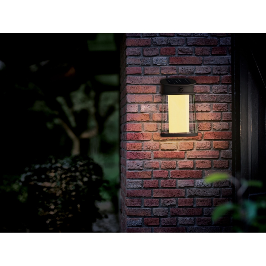 Philips - Applique murale solaire avec détecteur JUDA LED/3,2W/3,7V 2700K IP44