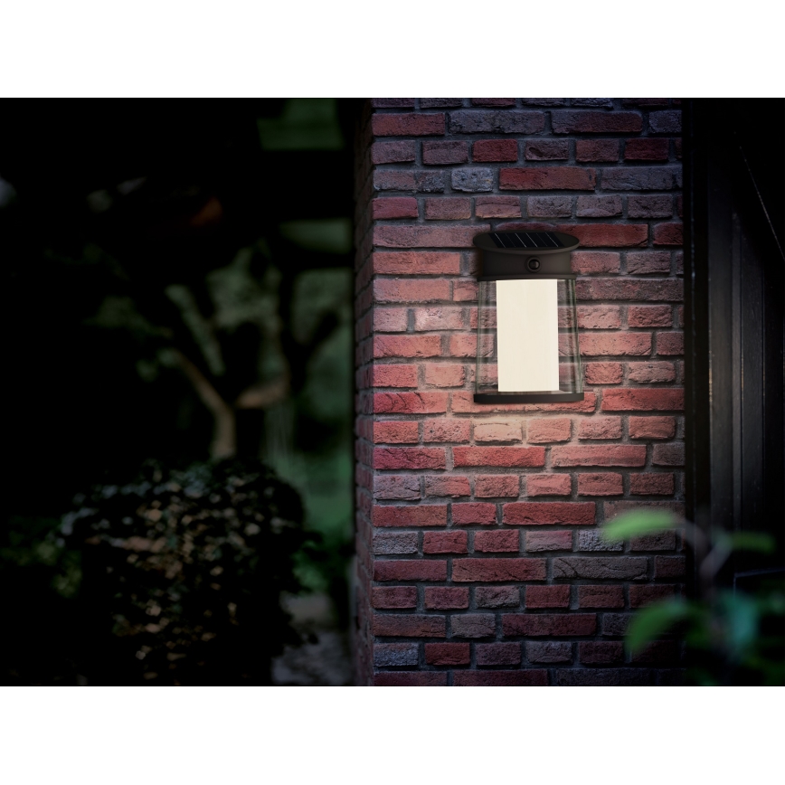 Philips - Applique murale solaire avec détecteur JUDA LED/3,2W/3,7V 4000K IP44