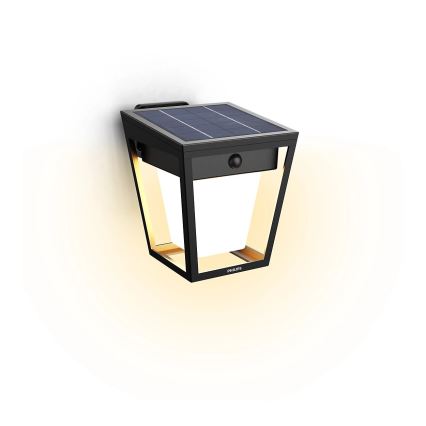 Philips - Applique murale solaire avec détecteur NISSA LED/1,8W/3,7V 3000K IP44
