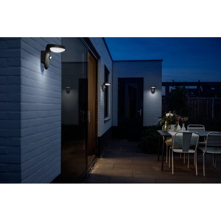 Philips - Applique murale solaire avec détecteur LED/1,2W/4V 1800 mAh 4000K IP44