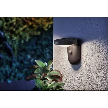 Philips - Applique murale solaire avec détecteur LED/1,2W/4V 1800 mAh 4000K IP44