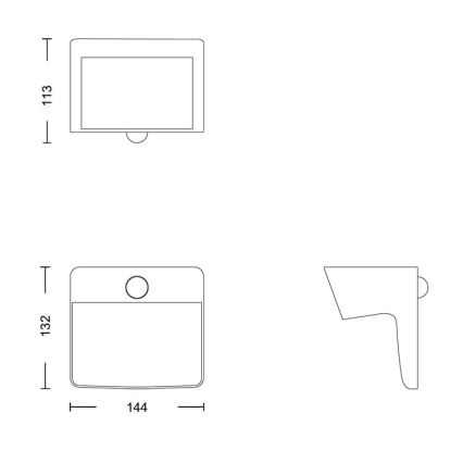 Philips - Applique murale solaire avec détecteur YARIXA LED/2,2W/3,7V IP44