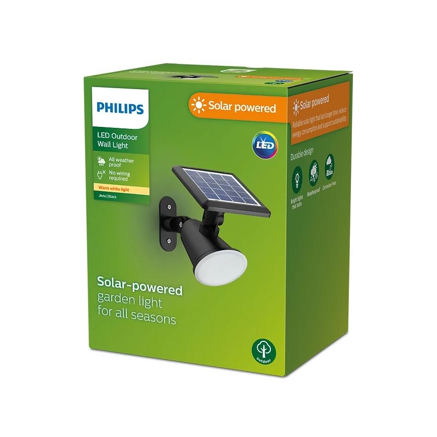 Philips - Applique murale solaire JIVIX LED/1,4W/3,7V IP44