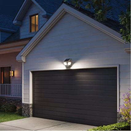 Philips - Applique murale solaire LED ZYREN avec capteur LED/24,5W/3,7V 2600 mAh 5000K IP65 blanche