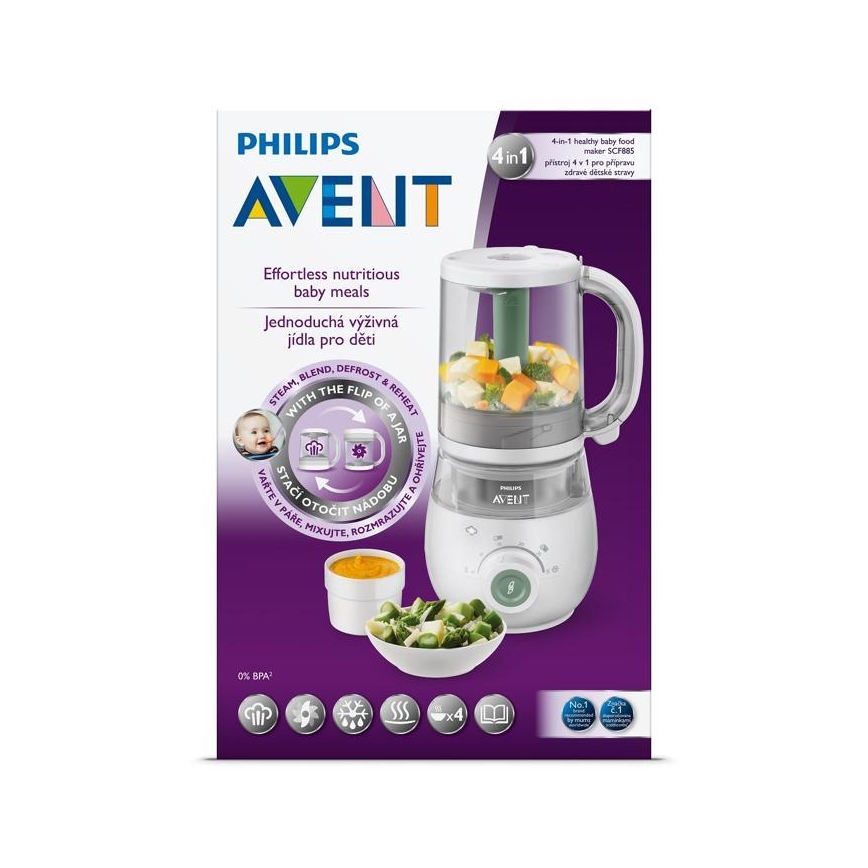 Philips Avent - Marmite à vapeur avec mixeur 4en1
