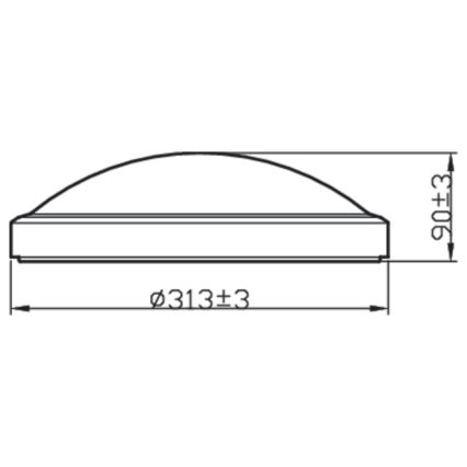 Philips - Badkamer LED Plafond Lamp LED/17W/230V IP44