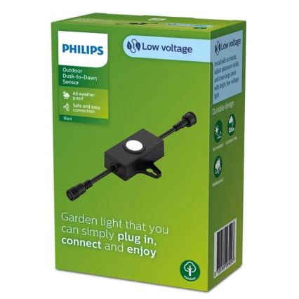 Philips - Buiten schemersensor met timer GARDENLINK 24V IP67