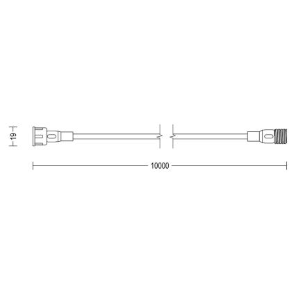 Philips - Buiten verlengkabel 10m IP67