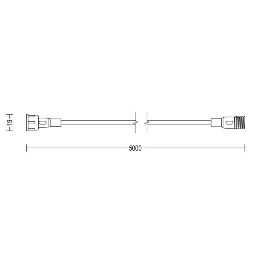 Philips - Buiten verlengkabel 5m IP67