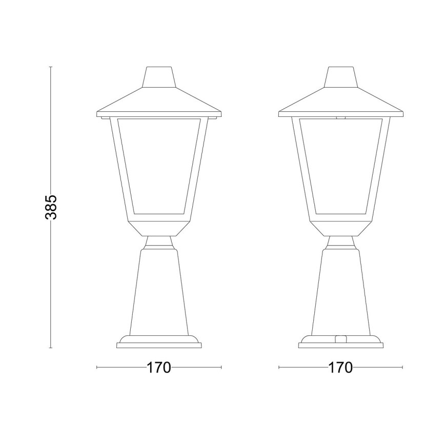 Philips - Buitenlamp KINNO 1xE27/25W/230V IP44