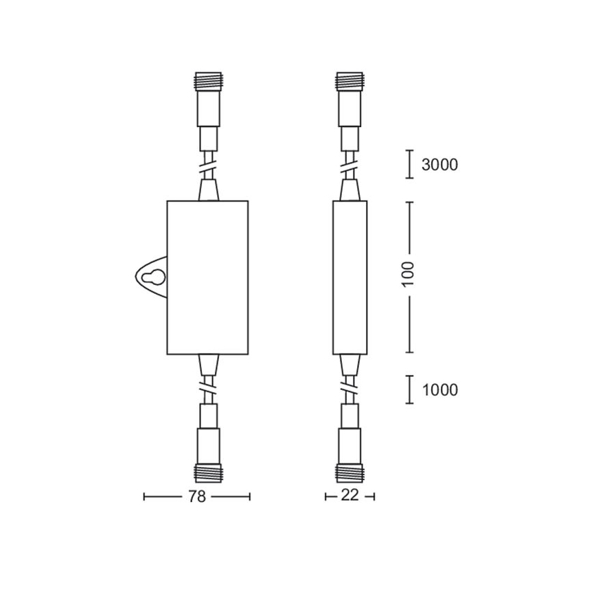 Philips - Buitenschemersensor met timer IP44