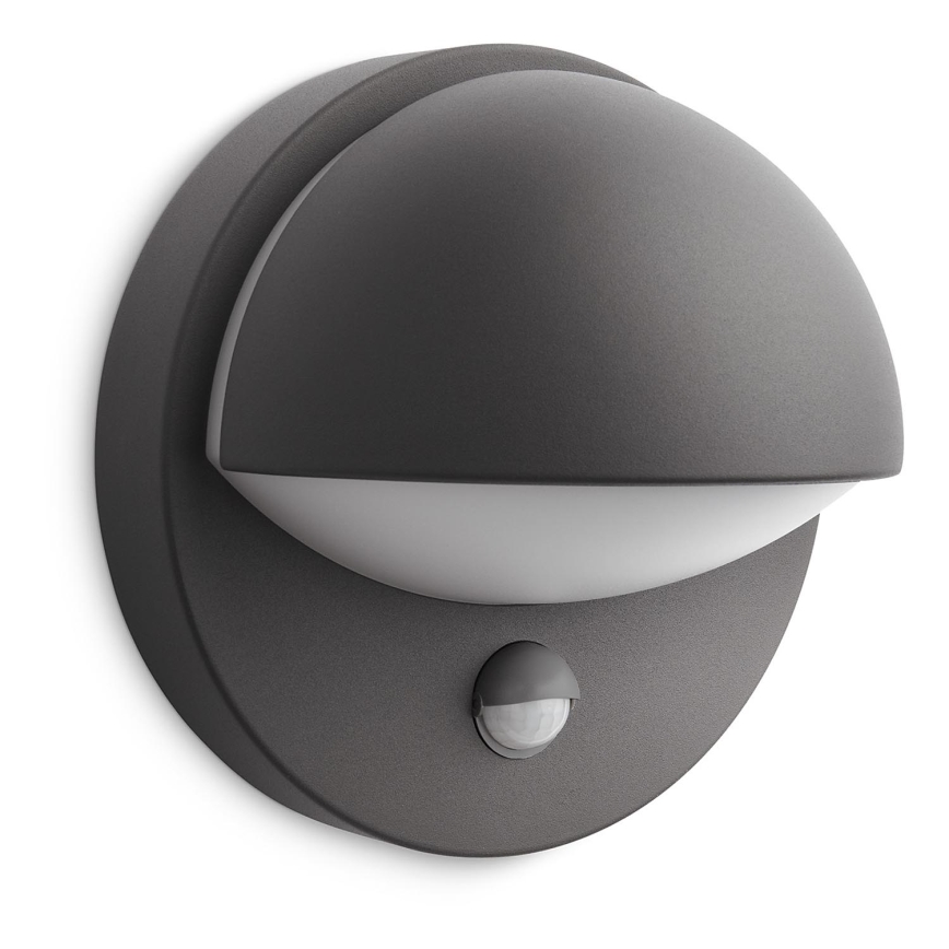 Philips - Buitenwandlamp met sensor JUNE 1xE27/12W/230V IP44