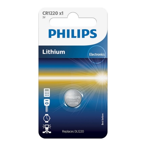 Philips CR1220/00B - Pile bouton lithium CR1220 MINICELLS 3V