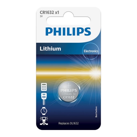 Bedoel Rechtzetten kiespijn Philips CR1632/00B - Lithium knoopcel batterij CR1632 MINICELLS 3V |  Lumimania