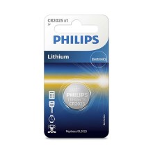 Philips CR2025/01B - Pile lithium CR2025 MINICELLS 3V 165mAh