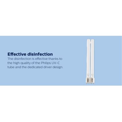 Philips - Desinfecterende en kiemdodende lamp met sensor UV-C/24W/230V