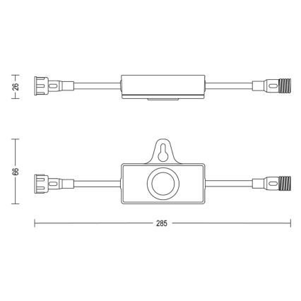 Philips - Détecteur de crépuscule extérieur avec minuteur GARDENLINK 24V IP67