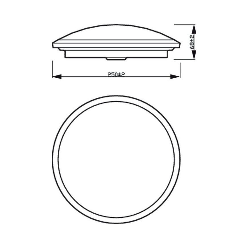Philips - Dimbare LED Badkamer Plafond Lamp SCENE SWITCH LED/12W/230V IP44