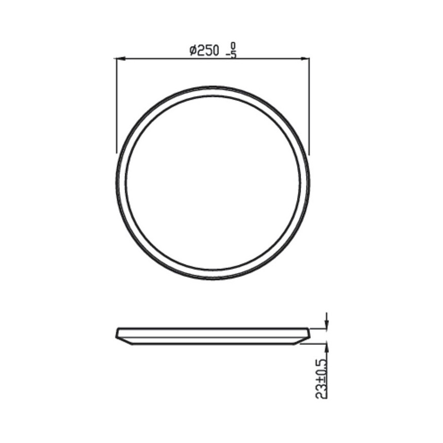 Philips - Dimbare LED buitenverlichting SUPERSLIM SCENE SWITCH LED/15W/230V IP54 zwart