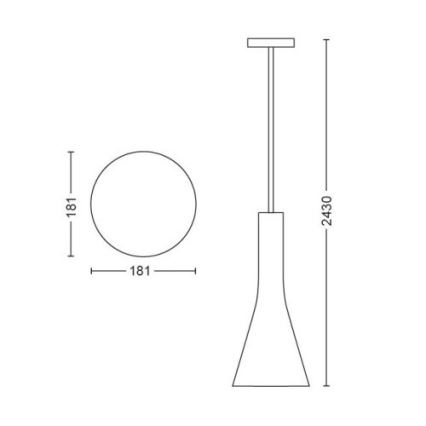 Philips - Dimbare LED Hanglamp aan een koord Hue EXPLORE 1xE27/6W/230V 2200-6500K