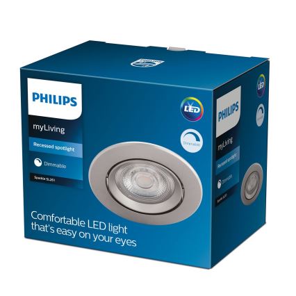 Philips - Dimbare LED Inbouw Lamp LED/5W/230V 2700K